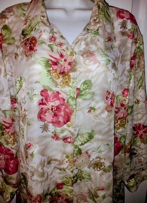 BON WORTH Floral Blouse Women's Size XL - Image 1 of 4