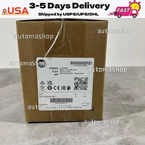 New AB 22D-D4P0N104 Allen Bradley PowerFlex 40 VFD 1.5kW 2HP NEW IN BOX - Picture 1 of 4