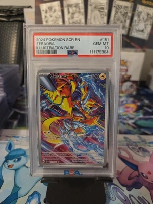 Zeraora Illustration Rare Stellar Crown 151/142 PSA 10 - Image 1 of 2