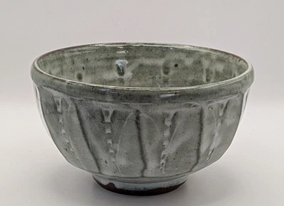 Mike Dodd British Studio Pottery Stoneware Faceted Bowl - Image 1 of 4