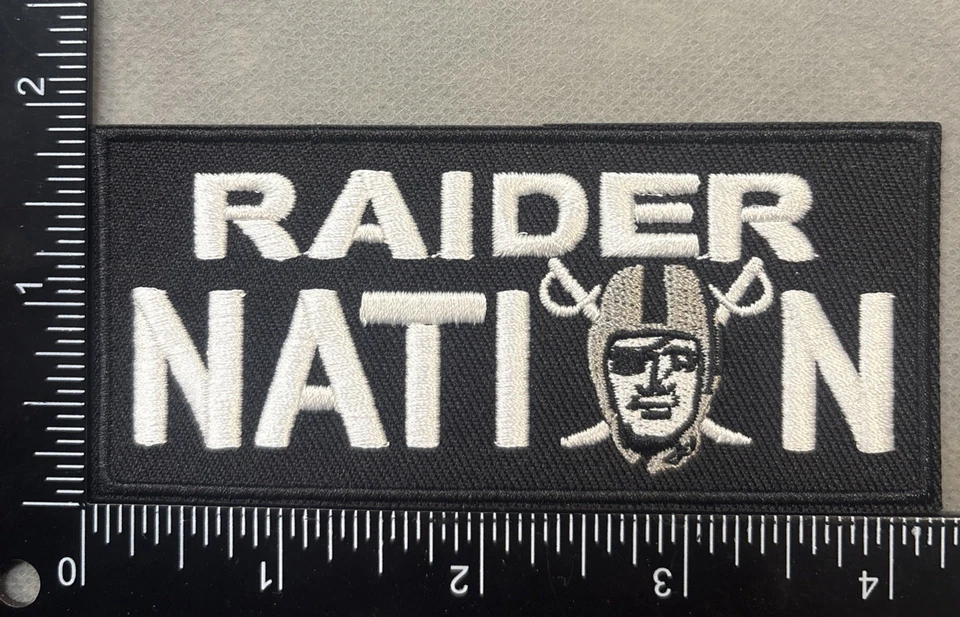 LAS VEGAS RAIDERS IRON ON EMBROIDERED PATCH