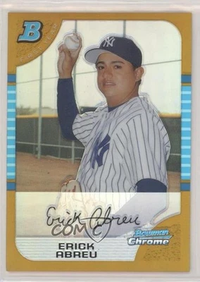 2005 Bowman Chrome First Year Gold Refractor /50 Erick Abreu #193 Rookie RC - Image 1 of 2