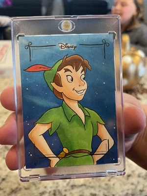 Peter Pan topps wonder Disney one of one sketch card - Image 1 of 2