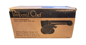 🔥Rallador de queso giratorio The Pampered Chef Deluxe 1275 2 hojas caja/instrucciones - Imagen 1 de 3