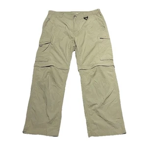 Columbia Outdoor Pants Mens 32x25.5 Tan Omni Shade Convertible Fishing Hiking - Picture 1 of 19