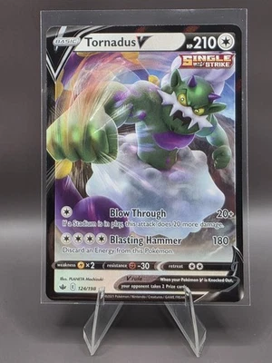 Tornadus V 124/198 Swsh06: Sword & Shield - Chilling Reign Holo - Image 1 of 3