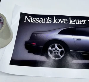 Vintage 1990’s Nissan Z Dealership Poster Nissan’s Love Letter To Car Enthusiast - Bild 1 von 10