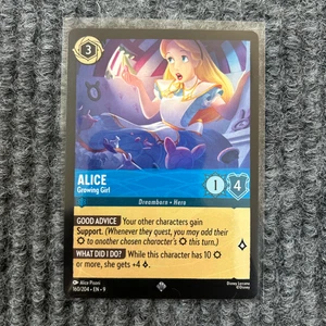 Disney Lorcana Fabled Alice Growing Girl 160/204 Super Rare Non Foil NM - Bild 1 von 12
