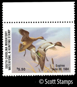 SC03 1983 South Carolina Duck Stamp - Pintails - Artist: Jim Killen - Picture 1 of 1