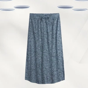 Ex Hush Women's Jersey Midi Skirt in Blue (Defect) - Picture 1 of 4