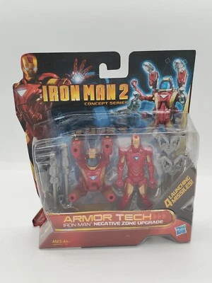 Figura Iron Man 2 Concept Series 2010 Armor Tech zona negativa actualización 3,75 pulgadas Foto 1 de 4
