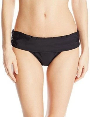 Parte inferior de bikini de natación con bandas negras sólidas Athena Cabana para mujer talla 8 Foto 1 de 2