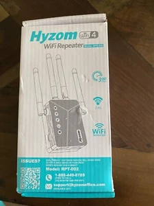 Hyzom Wifi Repeater 4 300Mbps 2.4G Model RPT 002 WLAN Internet Booster - Bild 1 von 4