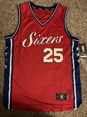 Camiseta Ben Simmons 76ers Fanatics tamanho adulto pequena nova com etiquetas vermelha Filadélfia - Imagem 1 de 4