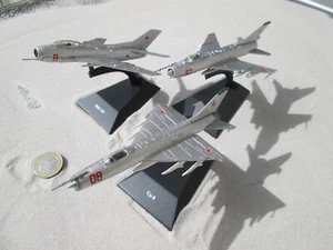 3er SET  Mig  19 + 21 + SU-9  Russische Jagdflugzeuge YakAir Metal c1:100 CCCP - Bild 1 von 6