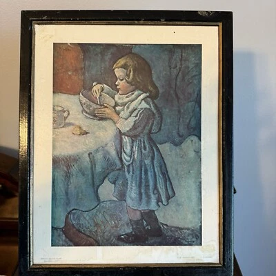 "Reproducción vintage enmarcada Galería Nacional de Arte Picasso, Le Gourmet 15x12""" Foto 1 de 4