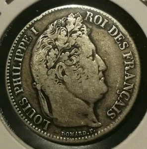 RARE ! **** Louis Philippe 1er 1 Franc - 1841 BB Strasbourg **** 59 K mint - Imagen 1 de 2