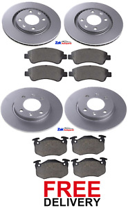 FOR PEUGEOT 206 CC 1.6 2.0 (2002-2007) FRONT & REAR BRAKE DISCS & PADS SET *NEW*