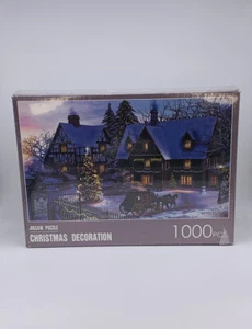 Winter Christmas Decoration 1000 Piece Jigsaw Puzzle Ages 14+ - Brand New Sealed - Picture 1 of 6