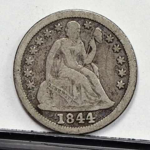 1844 Liberty Seated Dime - VF (#48360-L) Cover