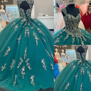 vestidos de 15 años color verde jade archivos - Ideas para mis 15