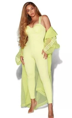 BNWT IVY PARK x ADIDAS YELLOW KNIT CATSUIT UK SIZE M (14) - Image 1 of 4