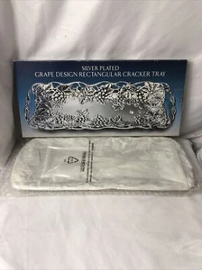 Vintage Godinger Design Silver Plate Cracker Tray! New! Sealed! - Picture 1 of 1
