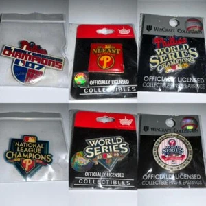 PHILLIES PICK A PIN: 2008 -2009 SERIE MUNDIAL-2007 NL EAST CHAMPS SGA - Imagen 1 de 7