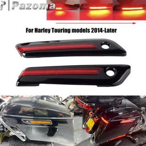 Luz de giro LED alforja con pestillo de freno de funcionamiento 2014-22 para modelos Harley Touring - Imagen 1 de 12
