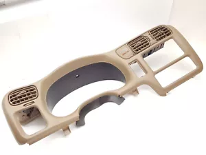 98-04 OLDSMOBILE BRAVA GAUGE CLUSTER RADIO DASH BEZEL SURROUND DOUBLE DIN Beige - Bild 1 von 15