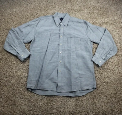Bills Khakis Shirt XL Men Gray Classic Fit Button Down Long Sleeve Cotton Pocket - Image 1 of 4