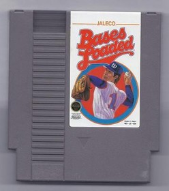 Vintage Nintendo BASES LOADED Video Game NES Cartridge VHTF RARE JALECO