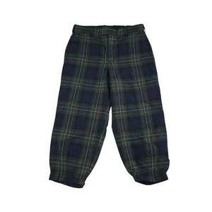 Slanj Scotland tartan golf trousers green and blue 30in waist 3/4 length - Picture 1 of 12