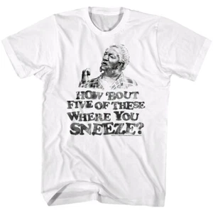 Sanford & Son Funny TV Show How Bout 5 Of These Where You Sneeze Men's T Shirt - Picture 1 of 5