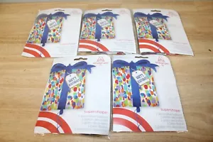 5 PACK Happy Birthday 27" Present Super Shape Foil Balloon Satin Luxe Infused - Picture 1 of 2