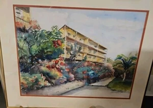 Claire Stockbridge Watercolor Painting  Signed Framed  - Picture 1 of 7