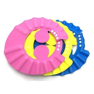 2×Adjustable Baby Kids Shampoo Bath Bathing Shower Cap Hat Wash Hair Shield HUS# - Picture 1 of 1