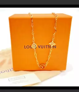 Auth Louis Vuitton Collier Forever Young Gold Necklace M69622 W/Box SK010061 - Picture 1 of 9