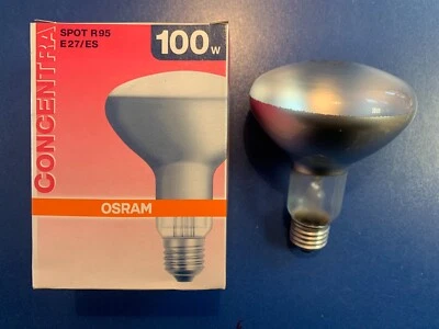 Osram Concentra Reflector E27 100W 230V Reflector Lamp R95 Spotlight 35° - Image 1 of 4