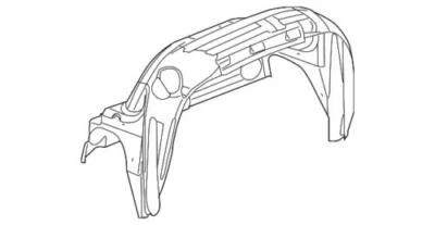 Genuine GM 2014-2019 GMC Sierra 1500 2500 3500 HD V8 Right Fender Liner 84511155 - Image 1 of 2