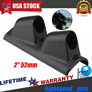 Medidor de pilar de soporte para automóvil de 2" 52 mm calibre de doble orificio soporte de montaje de vaina ABS universal - Imagen 1 de 11