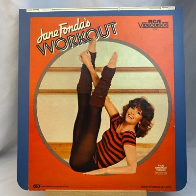 Jane Fonda's Workout (1982) CED Videodisc - 1980's Aerobics - Nice! - Image 1 of 2