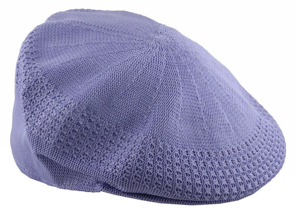 Kb Men's Mesh Ivy Cabbie Cap Crochet Hat Large Lilac Violet - Image 1 of 1
