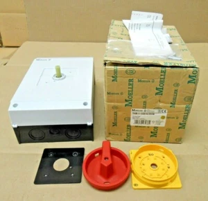 1 NIB MOELLER T5B-1-102/I4/SVB T5B1102I4SVB MAIN SWITCH 2 POLE 63A STOP FUNCTION - Picture 1 of 5