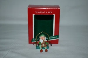 Hallmark Ornament Miniature 1989 Sharing A Ride - Picture 1 of 1