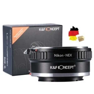 K&F Concept Adapter Nikon F Mount Objektiv auf Sony NEX/and mount - Bild 1 von 8