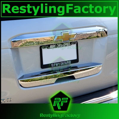 Cubierta de manija de puerta trasera superior + inferior triple cromada Chevy Tahoe 15-17 2016 Foto 1 de 2