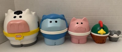 Juguete de anidación de animales de granja Little Tikes de colección - Completo - 5 animales, ¡excelente! Foto 1 de 4
