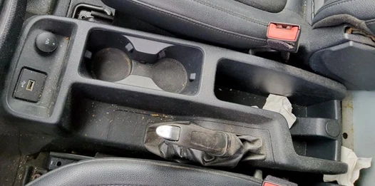 Ford Transit Connect 2019-2023 consola de piso delantero sin reposabrazos color negro OEM Foto 1 de 1