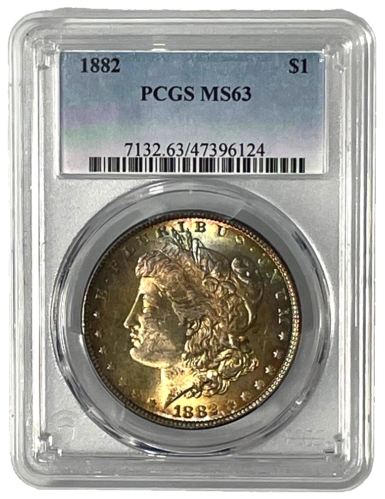 Philadelphia MS 63 Graded 1882 Year Morgan US Dollars (1878-1921
